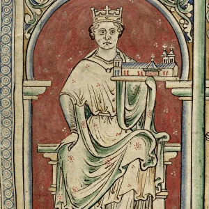 King John of England (From the Historia Anglorum, Chronica majora). Artist: Paris, Matthew (c. 1200-1259)