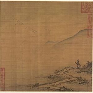 Landscape with Flying Geese, mid-1200s. Creator: Ma Lin (Chinese, c. 1185-after 1260)