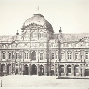 Le Louvre: Pavillon de l horloge, 1855 / 60, printed 1978. Creator: Edouard Baldus