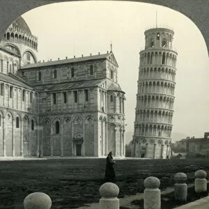 The Leaning Tower and Eleventh Century Cathedral, Pisa, Italy, c1930s. Creator: Unknown