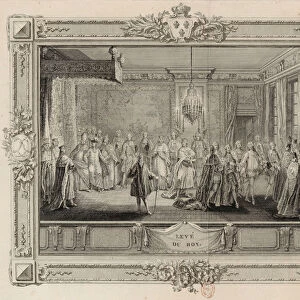 Leve du Roy (The levee of King Louis XVI), 1774-1775. Creator: Patas, Charles Emmanuel