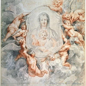Madonna Adored by Angels (Madonna della Vallicella), 1608. Artist: Peter Paul Rubens
