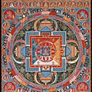 Mandala of Jnanadakini, late 14th century. Creator: Unknown
