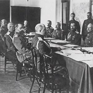 Meeting at the Headquarters (Stavka) of the Commander-in-chief of the Russian Imperial Army in Mogil