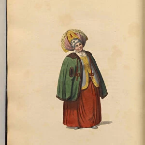 Merchant wife of Kaluga (From: The Costumes Of The Russian Empire), 1803. Artist: Dadley, J. (active Early 19th cen. )