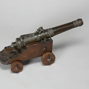Model Field Cannon with Carriage, France, 1677. Creator: Unknown