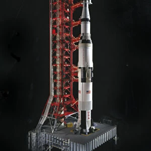 Model, Rocket, Saturn V, 1975. Creator: David P. Gianakos