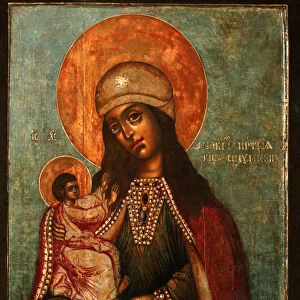 Mother of God of Siloam, 1710s. Artist: Russian icon