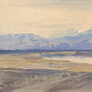 Mount Olympus from Larissa, Thessaly, Greece, 1850-85. Creator: Edward Lear