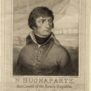 Napoleon Bonaparte as First Consul of France, 1801. Artist: Nutter, William (1754-1802)