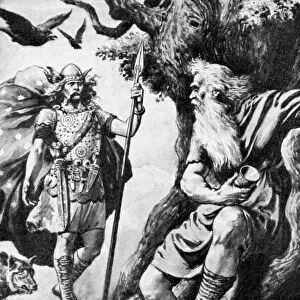 Odin (Wotan), Norse god, c19th century
