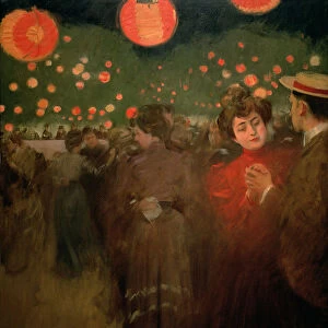 The Open-air dance, oil by Ramon Casas 1901-1902
