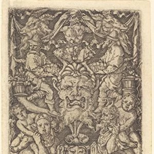 Ornament with Mask, 1549. Creator: Heinrich Aldegrever