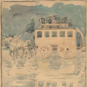 Parisian Omnibus, 1893 / 1894. Creator: Maurice Brazil Prendergast