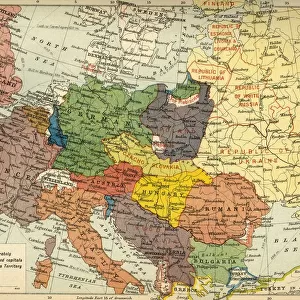 The Partition of Europe under Treaties of Paris, June 1919, (c1920). Creator: Unknown
