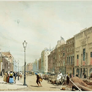 Piccadilly, Looking Towards the City, plate seventeen from Original Views of London as It