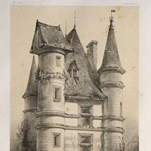 Pl. 63, Ancien Manoir De La Fosse (Saone et Loire), 1860. Creator: Victor Petit (French