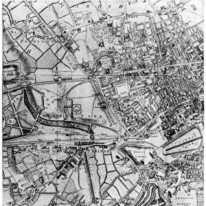 Plan of the parish of St Georges, Hanover Square, London, 1907