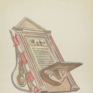 Plate 19: Reading Stand: From Portfolio "Spanish Colonial Designs of New Mexico", 1935 / 1942. Creator: Unknown