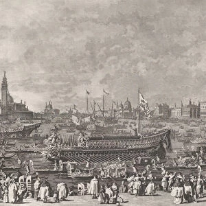 Plate 5: The Doge in the Bucintoro Departing for the Porto di Lido on Ascension Day, f