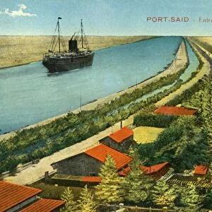 Port-Said - Entrance of the Canal, c1918-c1939. Creator: Unknown