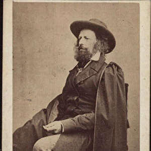 Portrait of Alfred, Lord Tennyson (1809-1892), 1861. Creator: Anonymous