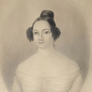 Portrait of Ekaterina Alexandrovna Sushkova (1812-1868), 1844. Artist: Tikhobrazov, Nikolay Ivanovich (1818-1874)