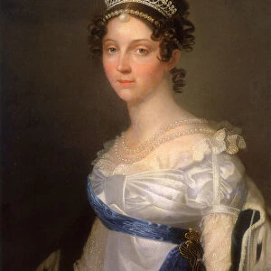 Portrait of Empress Elizabeth Alexeievna, Princess Louise of Baden (1779-1826), after 1806. Artist: Anonymous