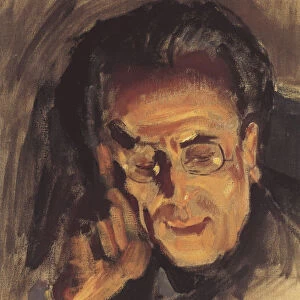 Portrait of Gustav Mahler, 1907. Artist: Gallen-Kallela, Akseli (1865-1931)