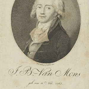 Portrait of Jean-Baptiste Van Mons (1765-1842), 1800. Creator: Bollinger, Friedrich Wilhelm