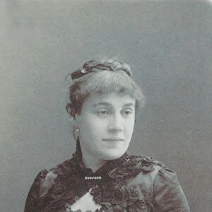 Portrait of the opera singer Anna Alexandrovna Bichurina (1853-1888), 1886