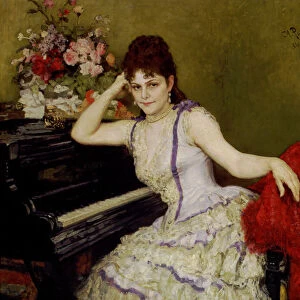 Portrait of pianist and composer Sophie Menter (1846-1918)