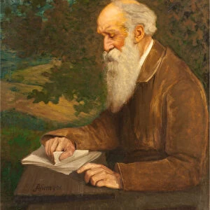 Portrait of the poet Henry Wadsworth Longfellow (1807-1882)