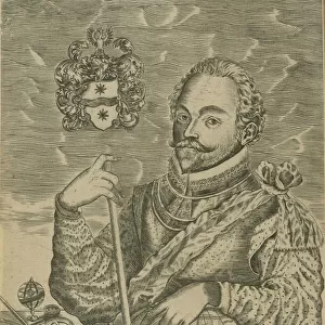 Portrait of Sir Francis Drake, 1628. Creator: Vaughan, Robert (c. 1600-before 1663)