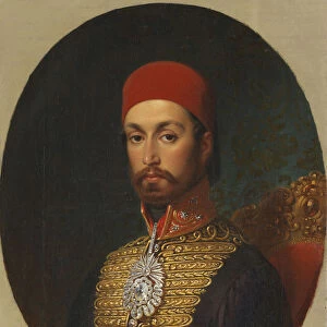 Portrait of Sultan Abdulmecid I, c. 1846. Artist: Cretius, Konstantin Johann Franz (1814-1901)
