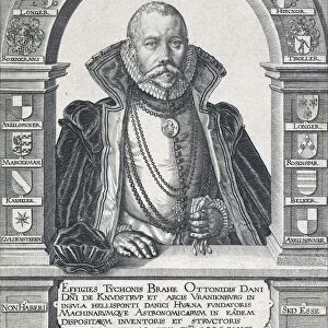 Portrait of Tycho Brahe (1546 - 1601), pub. 1586. Creator: Jacob de Gheyn after