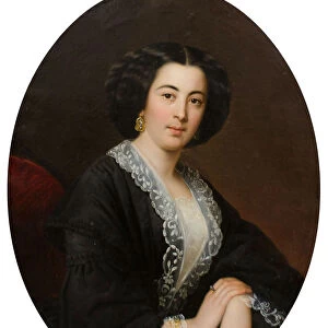 Portrait of Yelizaveta Dmitrievna Baryatinskaya, nee Orbeliani (1833-1899), 1850s