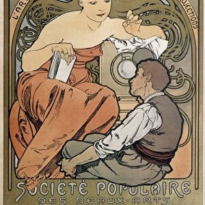 Poster for the Societe Populaire des Beaux Arts, 1897. Artist: Alphonse Mucha