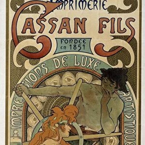 Poster for the Toulouse printing house Cassan Fils, 1897. Artist: Alphonse Mucha