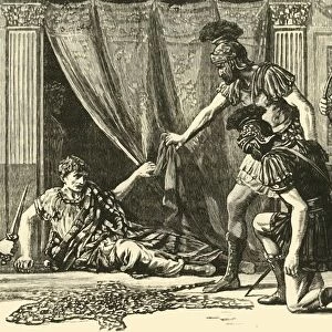 Praetorian Guards Haling Claudius as Imperator, 1890. Creator: Unknown