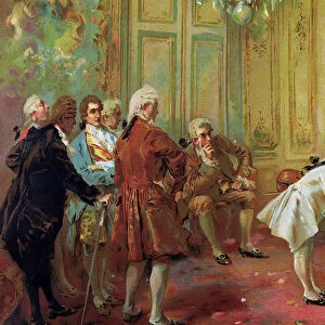 The presentation of the young Mozart to Mme de Pompadour at Versailles in 1763