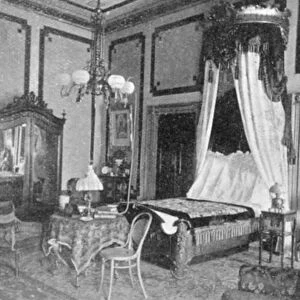 President William McKinleys state bedroom at the White House, 1901