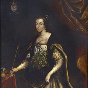 Queen Jadwiga of Poland, ca 1676. Artist: Trycjusz (Tricius or Tretko), Jan (ca 1620-1692)