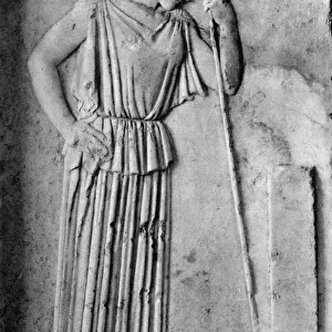 Relief of Athena / Minerva, 5th century BC, (1937). Artist: Martin Hurlimann