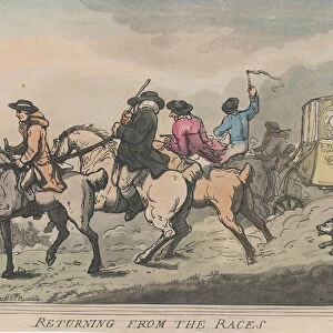Returning from the Races, December 1, 1791. December 1, 1791. Creator: Thomas Rowlandson