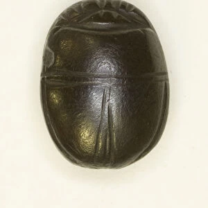 Scarab: Uninscribed, Egypt, Middle Kingdom-Late Period, Dynasties 12-26