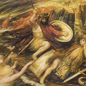 Siegfrieds Death. Artist: De Groux, Henry (1867-1930)