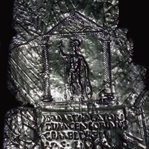 Silver-gilt votive plaque with dedication to Mars, Romano-British