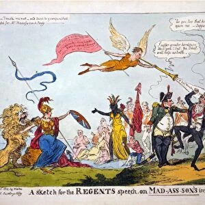 A Sketch for the Regents Speech on Mad-ass-sons Insanity, 1812