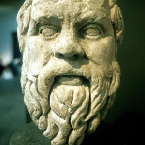 Socrates, Greek philosopher. Roman copy of a lost Greek original of c370 BC
